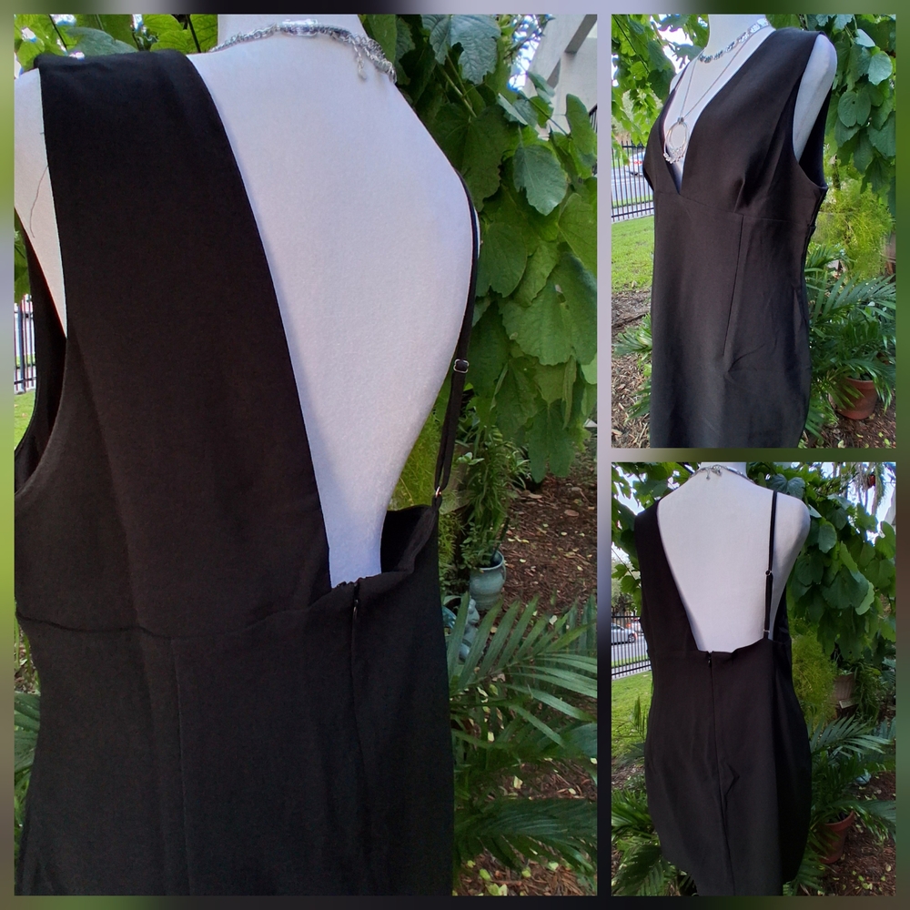 🔥LULUS SEXY Black Evening Dress Size XL Mint Condition - Picture 2 of 14
